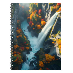 Cuaderno Navy Moderno y Pico de Montaña Abstracto en Oro – 
