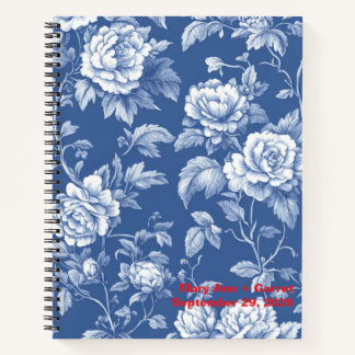 Cuaderno Navy Toile