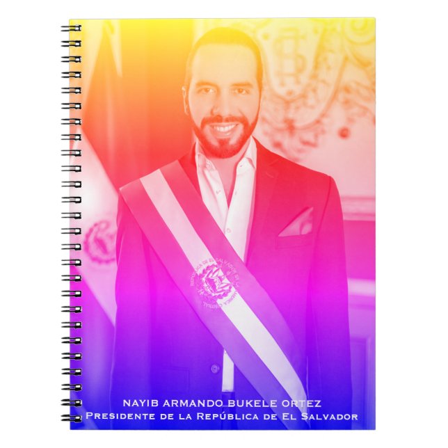 Cuaderno Nayib Bukele, presidente de El Salvador (Frente)