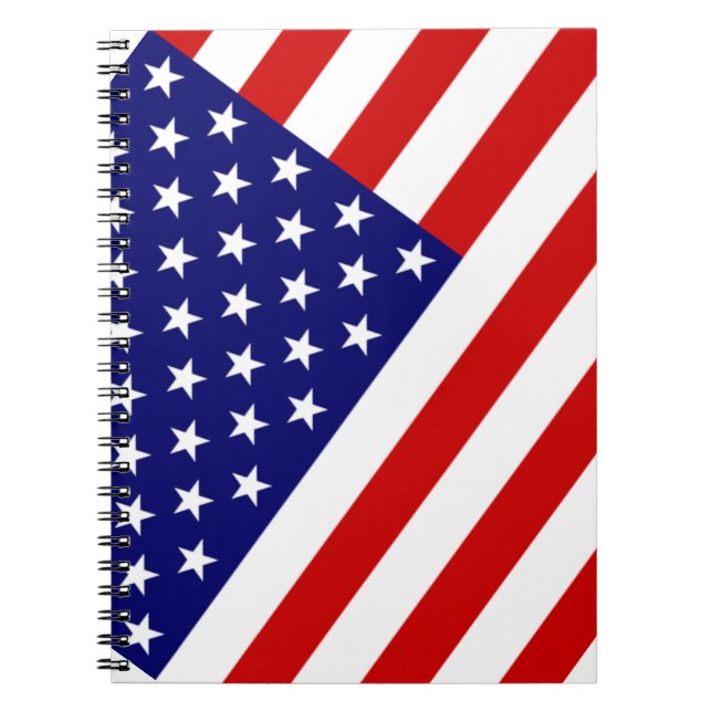 Cuaderno nbcn de Bandera de Estados Unidos (Frente)