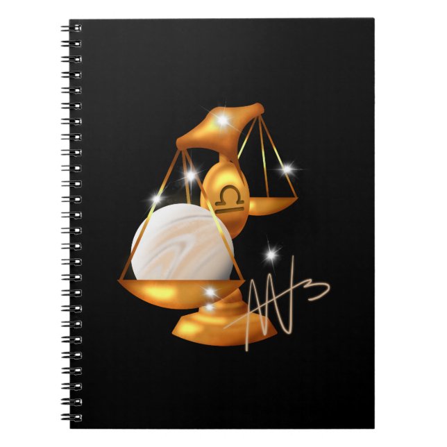 Cuaderno Nebula Libra Venus Zodiac (Frente)