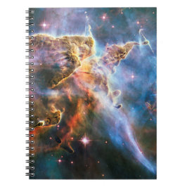 Cuaderno Nebulosa de galaxia espacial. Estrellas universale
