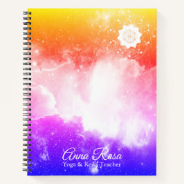 Cuaderno *~* Nebulosa de galaxia rosa de lavadora de melena