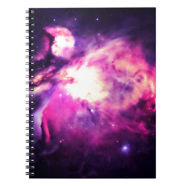 Cuaderno Nebulosa de Orión Morada Impresionantemente Hermos (Frente)