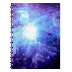 Cuaderno Nebulosa de Orión Turquesa Periwinkle Lavanda Gala