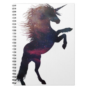 Cuaderno Nebulosa magnética del espacio unicornio