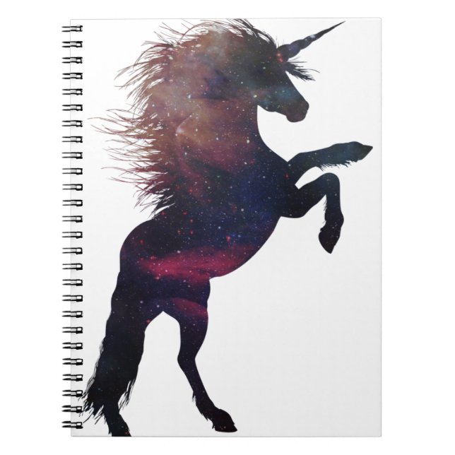 Cuaderno Nebulosa magnética del espacio unicornio (Frente)