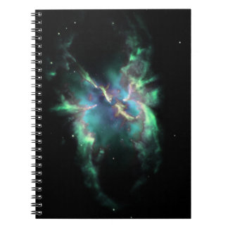 Cuaderno Nebulosa Planetaria Verde Menta Periwinkle