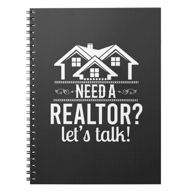 Cuaderno ¿Necesita un realtor? Portátil de agente inmobilia (Frente)