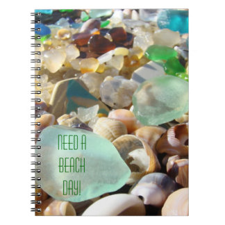 Cuaderno ¡Necesite un día de la playa! ágata espiral del