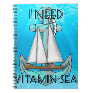 Cuaderno Necesito Botes De Vitamina En Mar