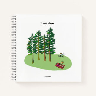 Cuaderno Necesito un cuadrado de notas de descanso