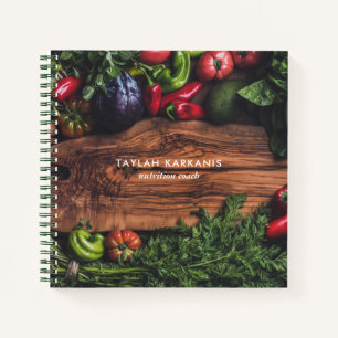 Cuaderno Negocio de tabla de corte de verduras de campo de