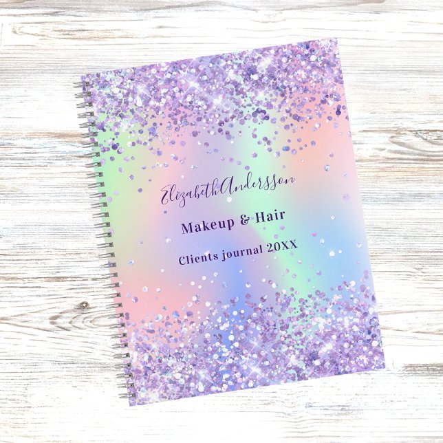 Cuaderno Negocio holográfico Violet Lavender (Subido por el creador)