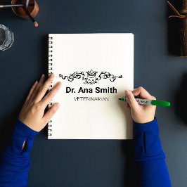 Cuaderno Negocio minimalista de la profesión veterinaria de