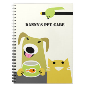 Cuaderno Negocio que se sienta del mascota