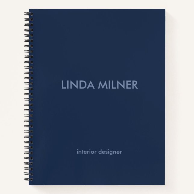 Cuaderno Negocio simple y mínimo (Anverso)