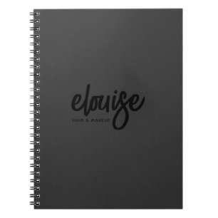 Cuaderno Negra sobre el estilo de pincel moderno negro Scri