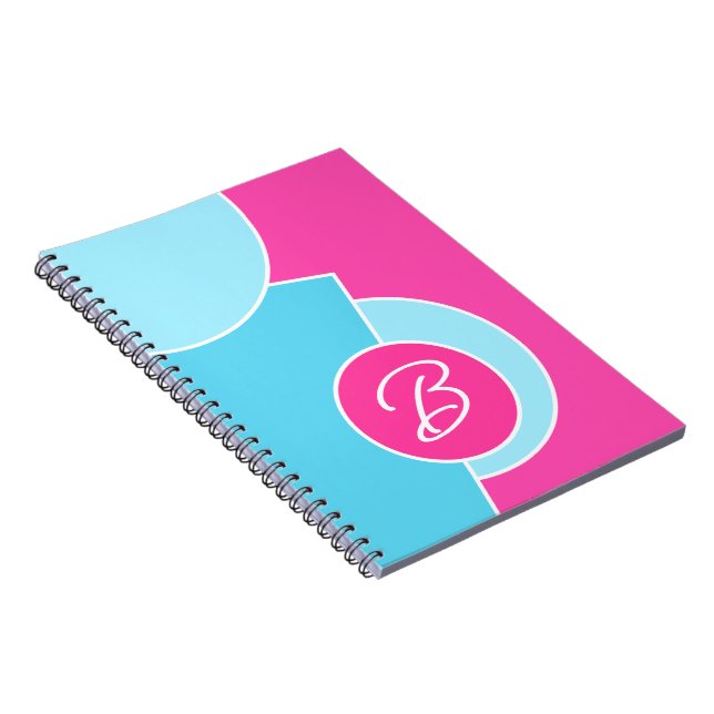 Cuaderno Negrita Moda divertida Resumen Círculos Patrón de  (Lado Derecho)