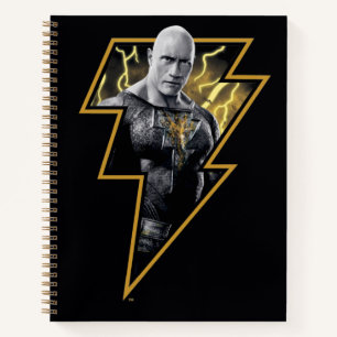 Cuaderno Negro Adam Gray y Gold Lightning Graphic