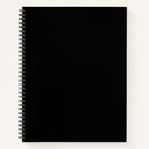 Cuaderno negro blanco