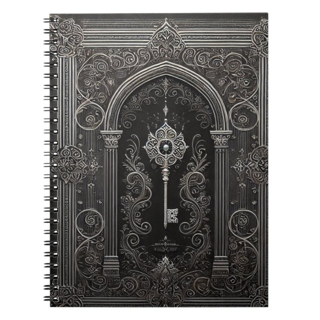 Cuaderno negro de estilo cótico (Frente)