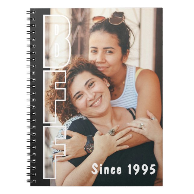 Cuaderno Negro de Ilusión Fotográfica de Amiga des (Frente)