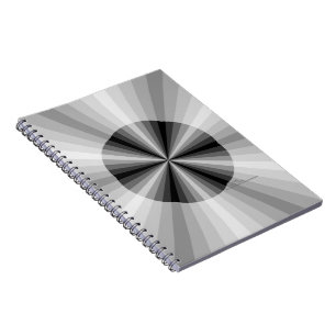 Cuaderno negro de ilusión óptica