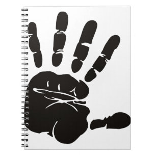 Cuaderno Negro de impresión de mano
