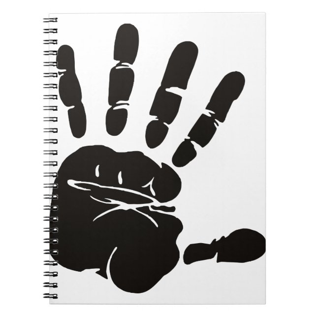 Cuaderno Negro de impresión de mano (Frente)