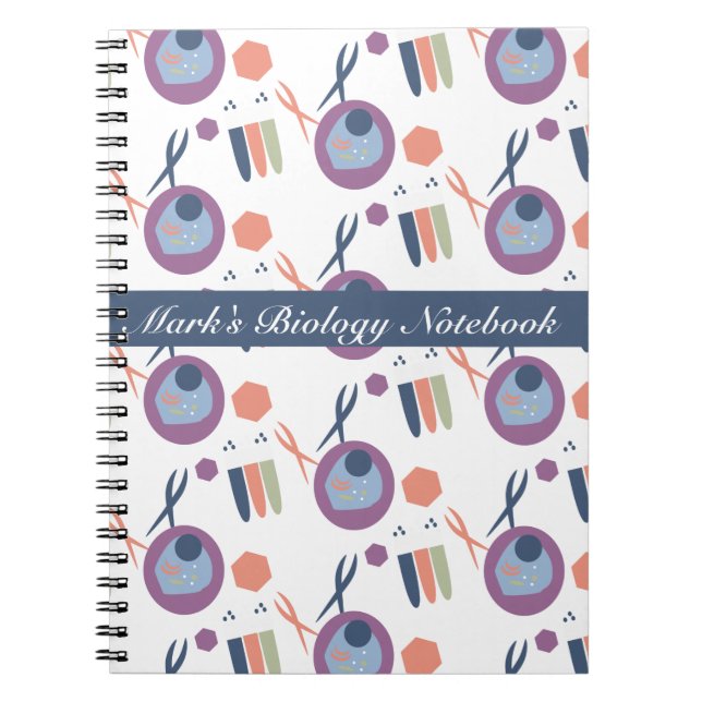 Cuaderno negro de laboratorio de células de clase  (Frente)