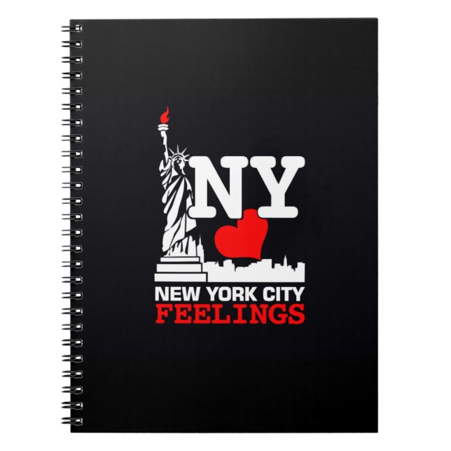 Cuaderno negro de las sensaciones de New York City (Frente)