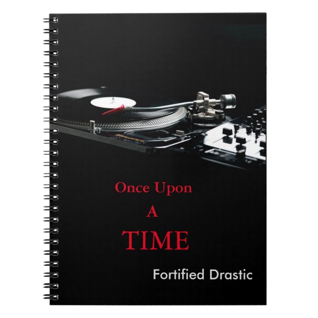 Cuaderno negro drástico fortificado del estilo de (Frente)
