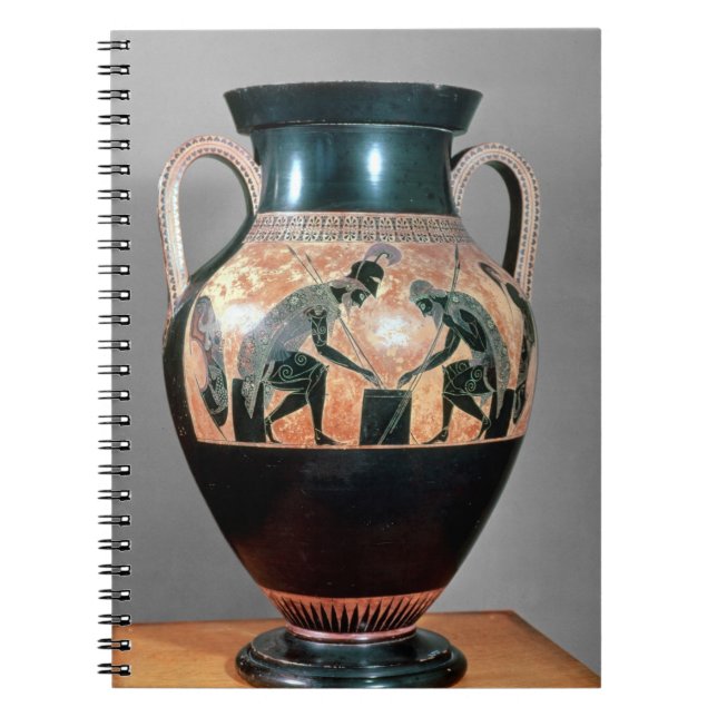Cuaderno Negro-figura amphora que representa Ajax y a (Frente)