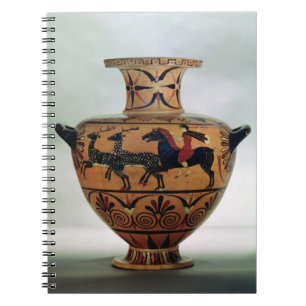 Cuaderno Negro-figura Etrusco-Jónica hydria que representa