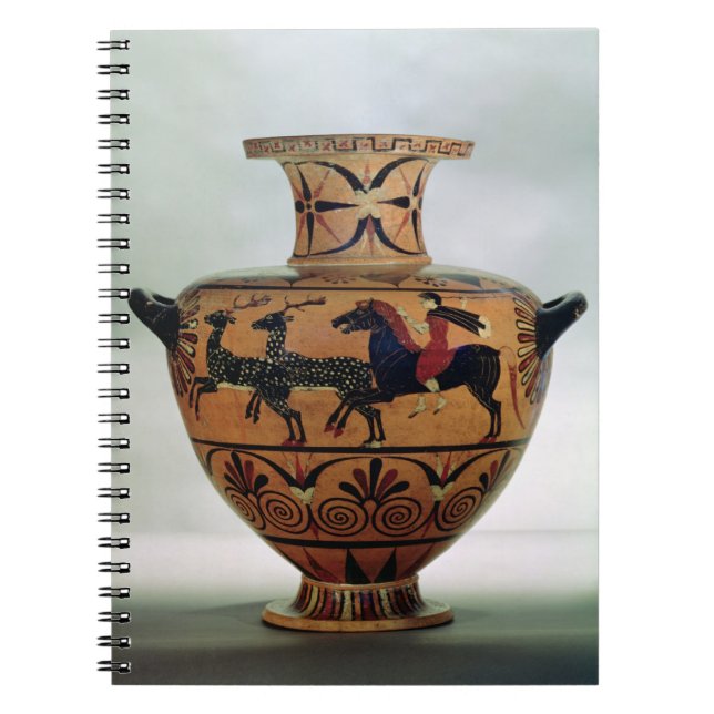 Cuaderno Negro-figura Etrusco-Jónica hydria que representa (Frente)