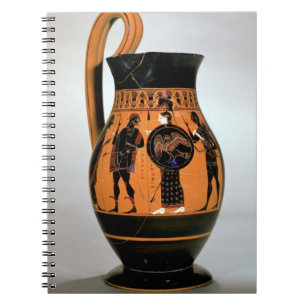 Cuaderno Negro-figura olpe del ático que representa Athena
