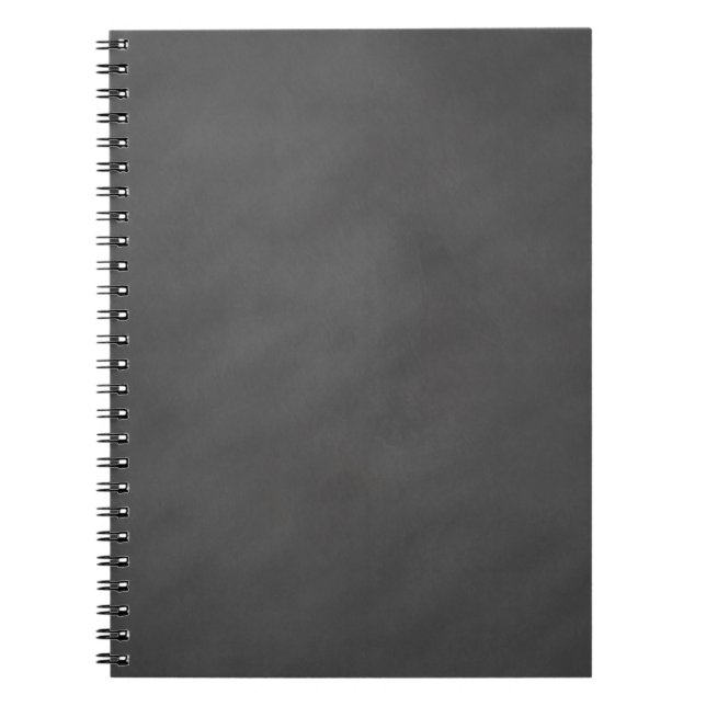 Cuaderno Negro gris del tablero de tiza del fondo gris de (Frente)