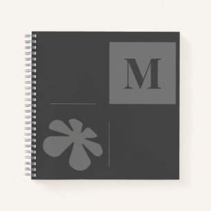 Cuaderno Negro gris monográfico