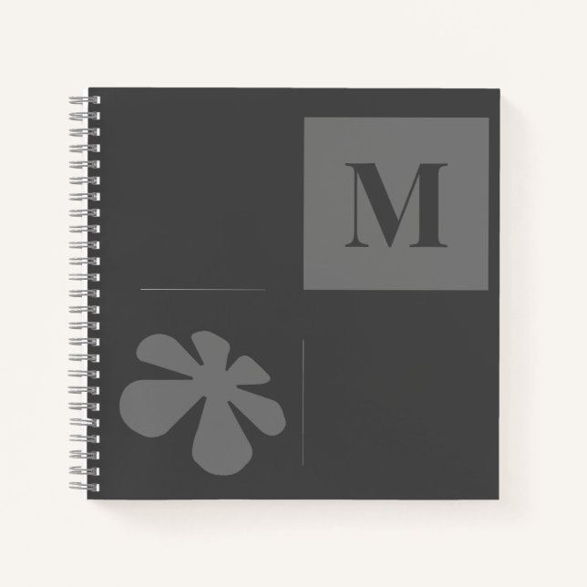 Cuaderno Negro gris monográfico (Anverso)
