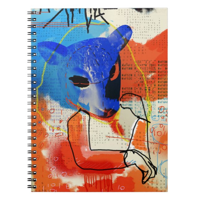 Cuaderno Negro huérfano el | MK - silueta de la máscara de (Frente)