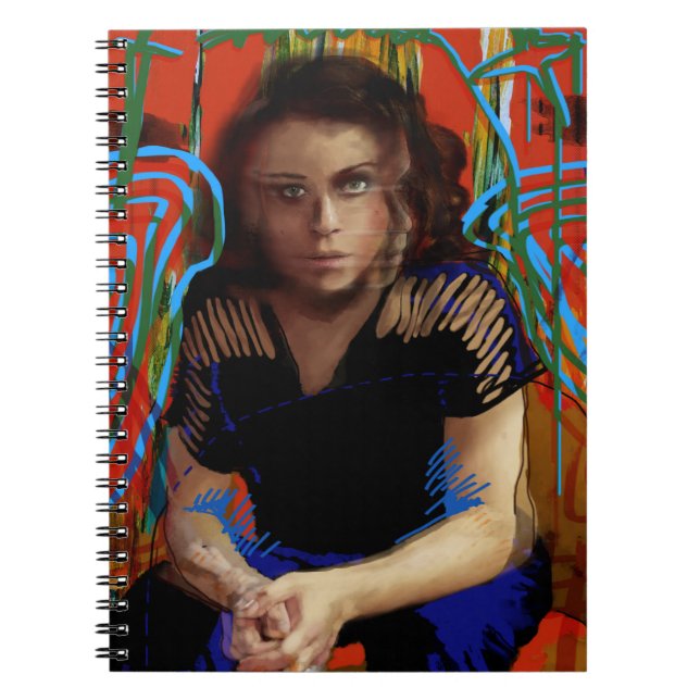 Cuaderno Negro huérfano el | Tatiana Maslany - collage del (Frente)