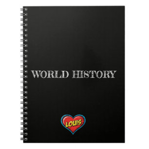 Cuaderno Negro Louis Heart