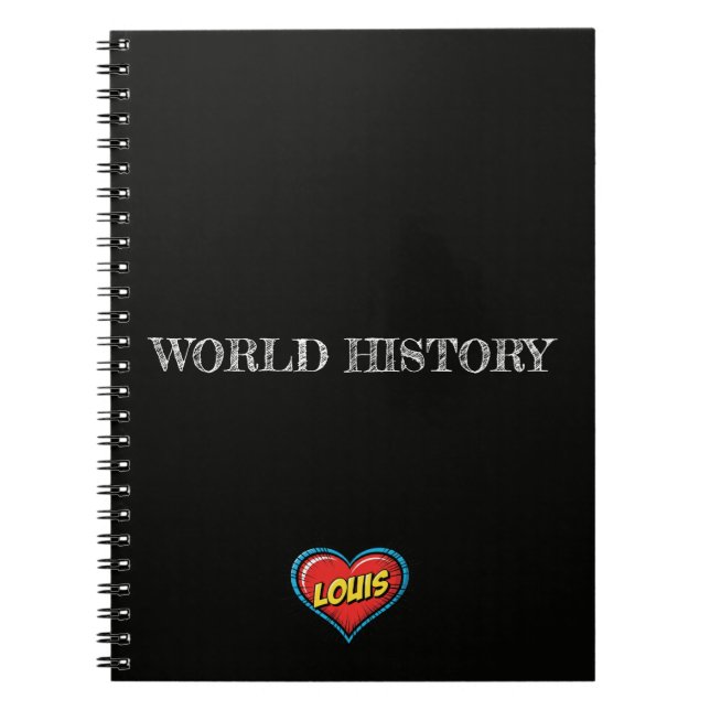 Cuaderno Negro Louis Heart (Frente)