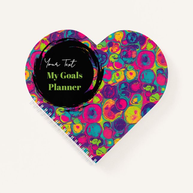 Cuaderno Negro | Multicolor Chic (Anverso)