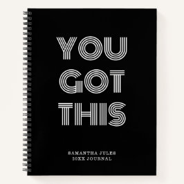 Cuaderno Negro Personalizado TIENES ESTE No Motivacional