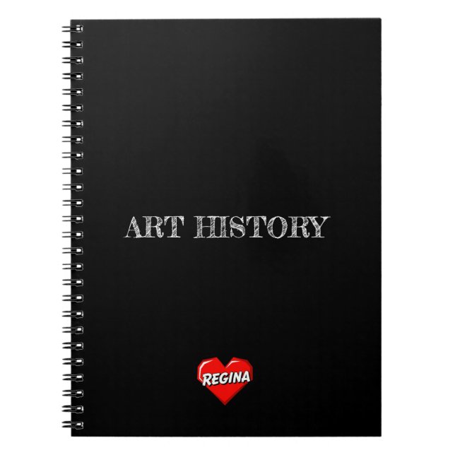 Cuaderno negro Regina Heart (Frente)