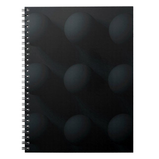 Cuaderno Negro sobre círculos negros (Frente)
