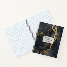 Cuaderno Negro y oro