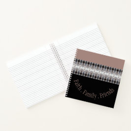 Cuaderno Negro Y Rubor